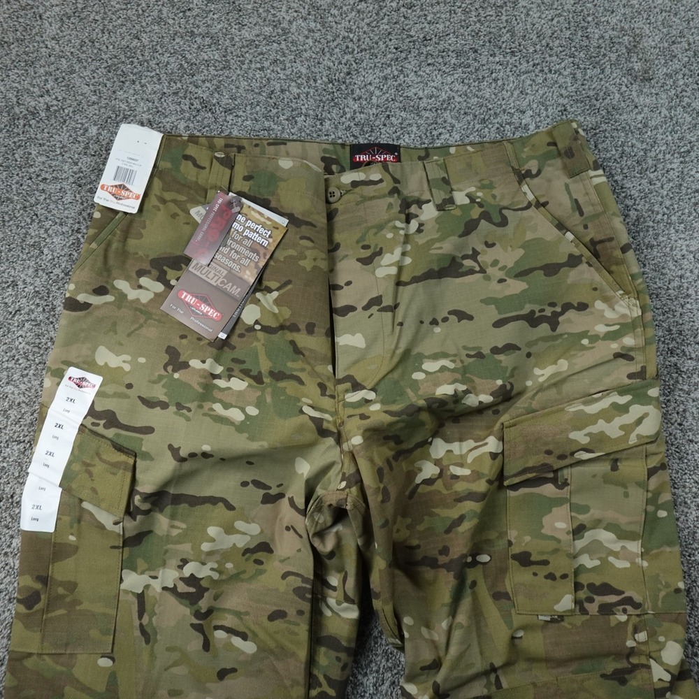 NEW Tru Spec Pants Mens 2XL Green MultiCam OCP Camo Cargo Tactical Military Army